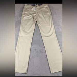 Flag & Anthem mens khaki stretch Nashville straight leg pants size 32x34